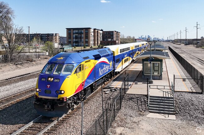 Fridley station near Christie is served by the Northstar Commuter Rail which offers service to downtown Minneapolis.