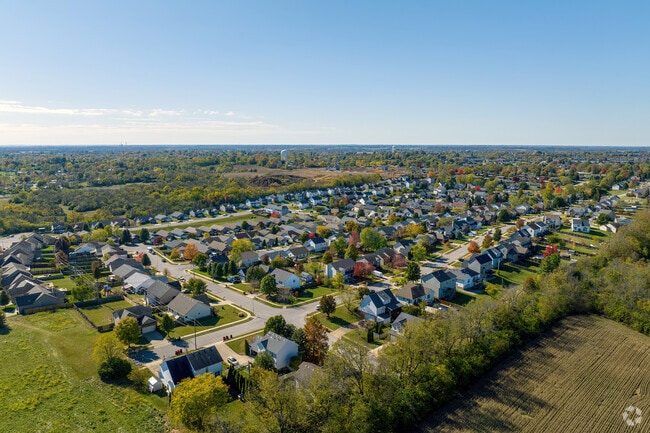 The Northeast Nicholasville neighborhood is surrounded by mature trees, providing privacy.