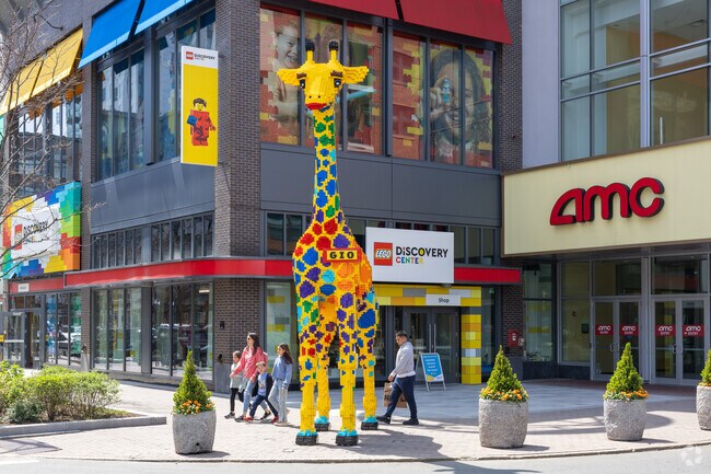 The Lego Store in Assembly Row is a popular spot to bring the kids near Edgeworth.