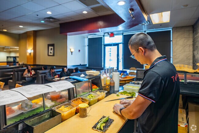 Savor expertly crafted sushi rolls at Teppan Fuji just a short drive from Kachina Village.