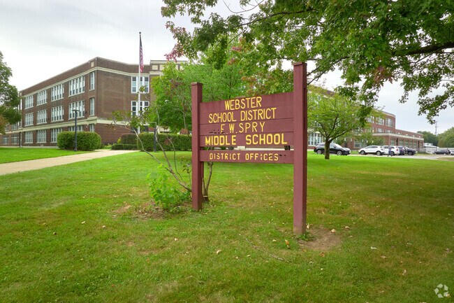 FW Spry Middle School sign.