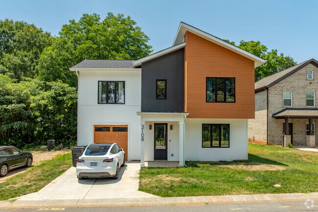 Newly built homes with modern architectural flare are popping up around Reid Park.