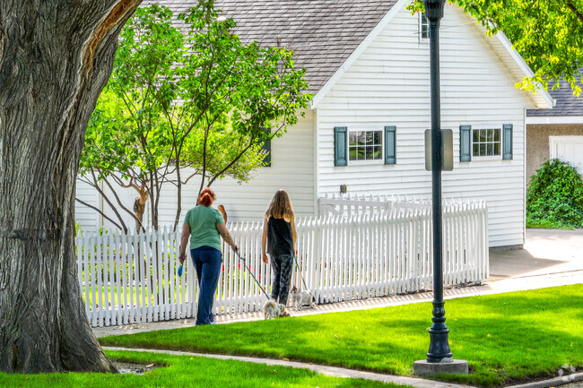 Walking the Hawthorne streets are peaceful with views of historic homes and century old trees.
