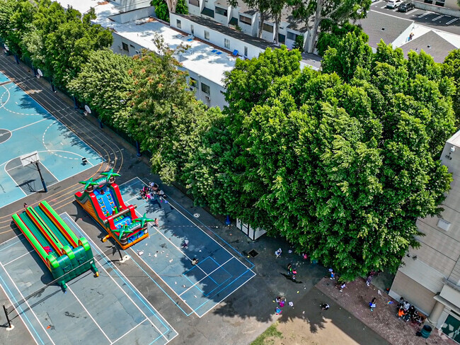 Sherman Oaks-Emek Hebrew Academy has a huge playground for children to enjoy.
