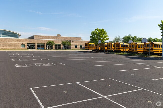 At Pickering Valley Elementary School the parking lot doubles as the school yard.