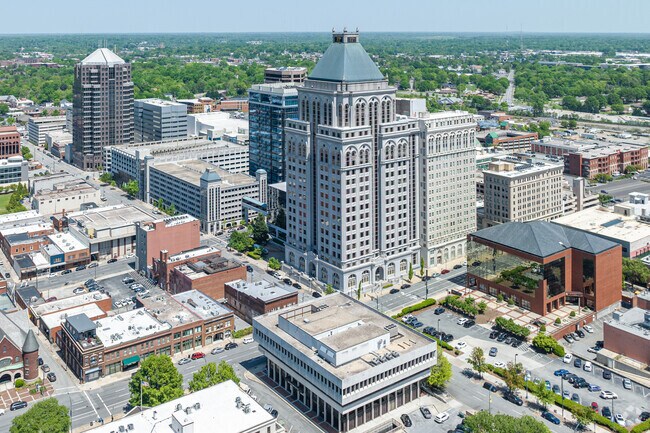 Downtown Greensboro is only a short drive North for folks from Pleasant Garden.