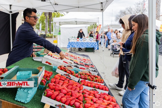 The locally sourced fruit is hard to pass up at the Upland Farmers Market.