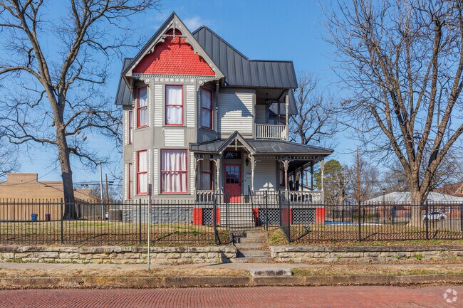 The historic district has many homes that are recently remodeled.
