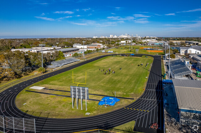 Gibbs high school has a great track team & football team.