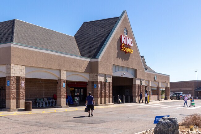 The residents of Elkhorn Ranch can run to King Soopers for their grocery needs.
