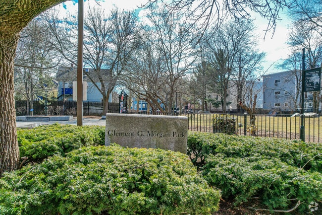 Clement G. Morgan Park offers families of Cambridgeport recreational opportunities.