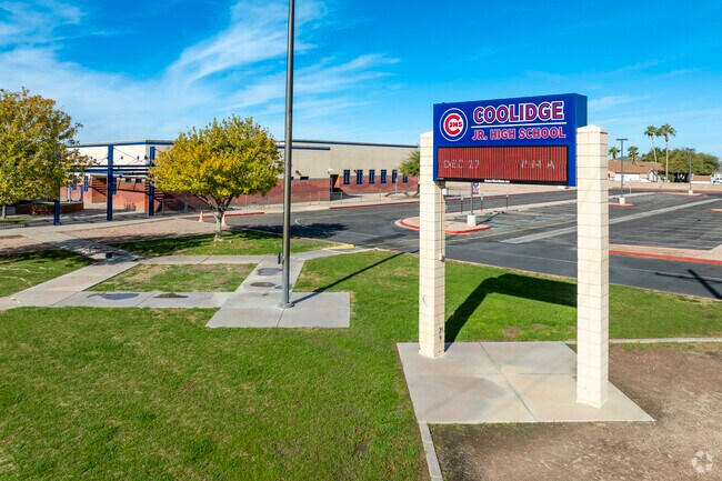 Coolidge Junior High School teaches around 350 students according to GreatSchools.com.