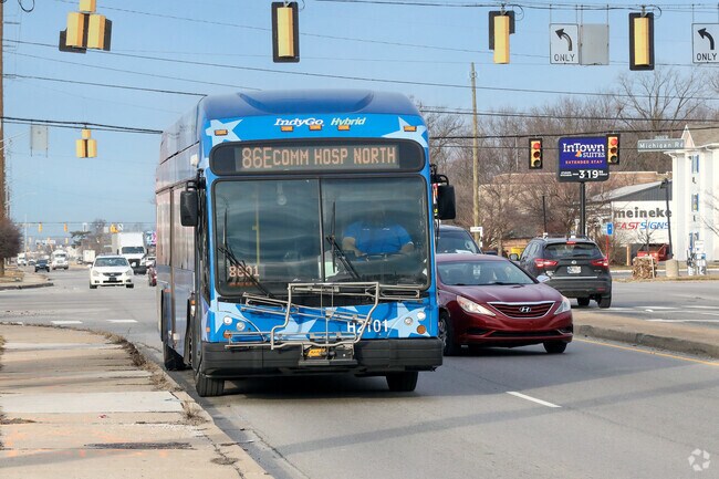 IndyGo is the public transportation provider for the College Park neighborhood.