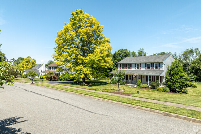 Some streets in Middletown-Northampton County feature colonial homes such as these.