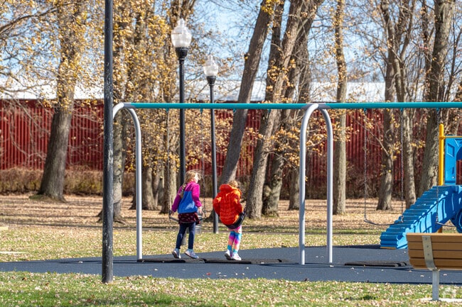 The Lucille Ball Memorial Park has a playground and a boat launch.