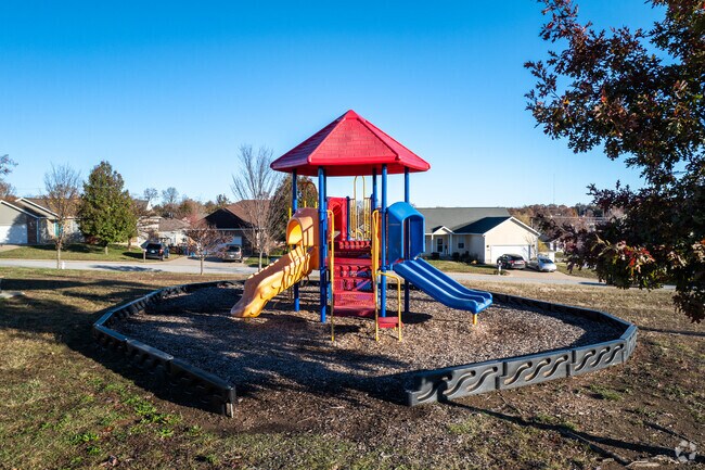 Cedar Ridge Park has a small playground for kids to enjoy.