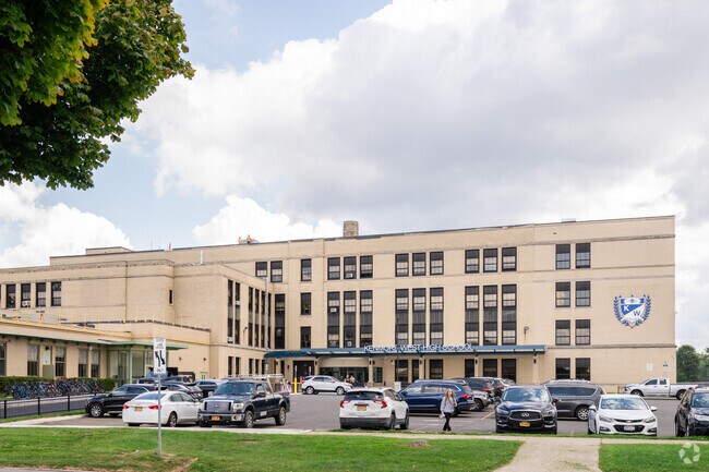 Kenmore West Senior High School serves 1400 students in grades 8-12.