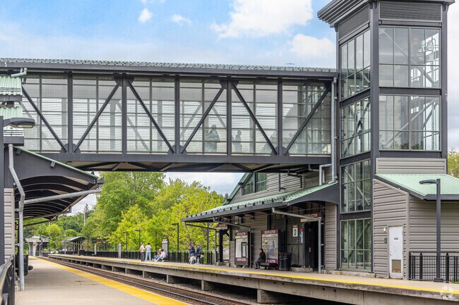 Residents of Sudbury mainly get around by car, but there are commuter rails close like the South Acton station.