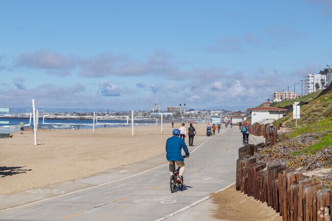 Go for a bike ride with ocean views in Redondo Beach, CA.