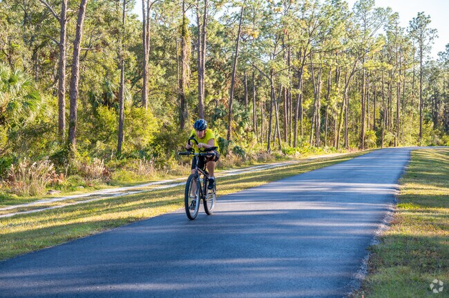 Flatwoods Park is a wilderness preserve with a 7-mile pave loop.