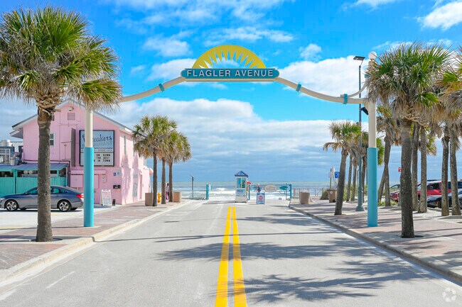 In Central Beach, when you reach the end of Flagler Avenue, you can drive right onto the beach.