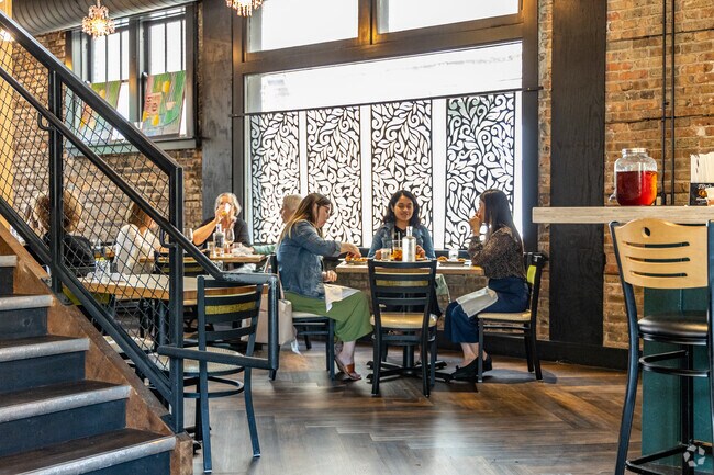 Craft Urban is a fun hot spot for locals in downtown to have lunch close to Near West Galena.