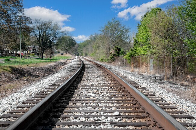 Historic railroad tracks are a defining feature of Grasselli Heights’ rich heritage.