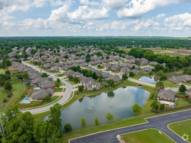 Wolf Creek Estates has several green spaces.