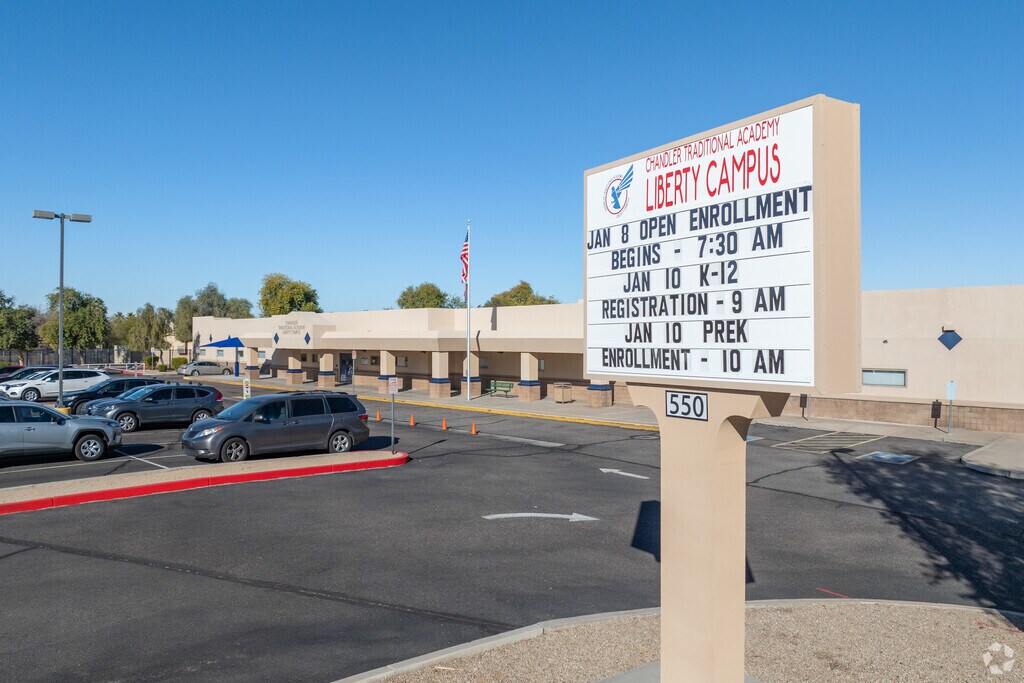 Chandler Traditional Academy Liberty Campus is located on 550 North Emmett Drive.