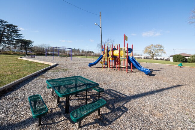 West Point Park is equipped with playground equipment.