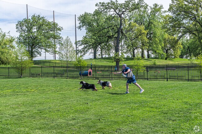 There are many amenities for dog owners in Evergreen Park.