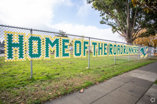 Eden Gardens Elementary School in Hayward has the roadrunner as their mascot.