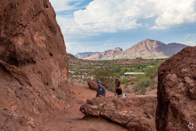 Papago Park is a local favorite for hiking trails in North Tempe.