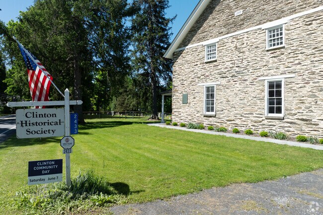 Listed on the NRHP,  the Clinton Historical Society is housed in a building built in 1777.