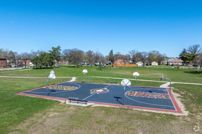 Meet up at the basketball court at Barthwell Park in Dexter-Linwood.