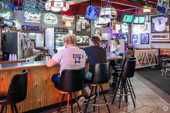 Grab a bite to eat at Skinny's Sports Bar & Grill in McAlister Parkway.