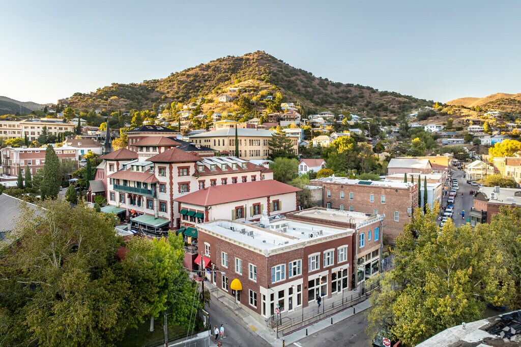 The Old Bisbee neighborhood is a small community town that used to be a center for mining.