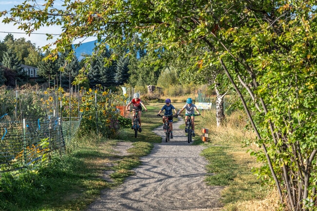University families can take their kids for a bike ride down the trail at Langohr Gardens Park.