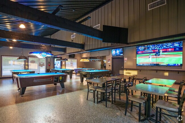 You can enjoy dining at one of several tables while watching the game or play a game of pool at Double Hill Bar & Grill in Presquille.