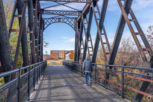 Locals can walk along the Centennial trail in East Central.