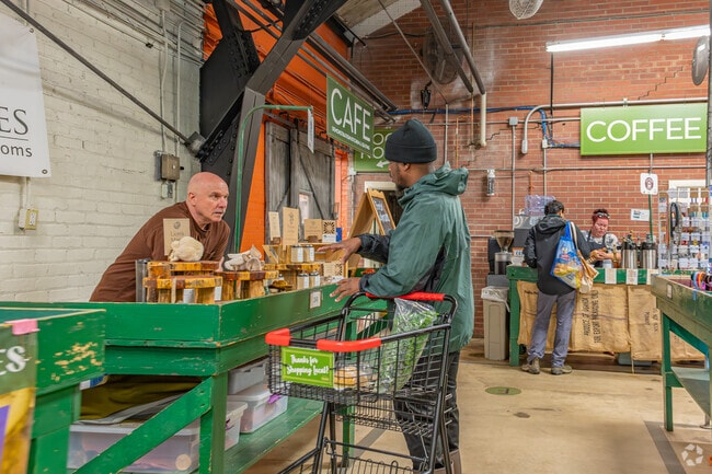 On Saturday mornings Fisher Park locals can be found at the Greensboro Farmers Curb Market.