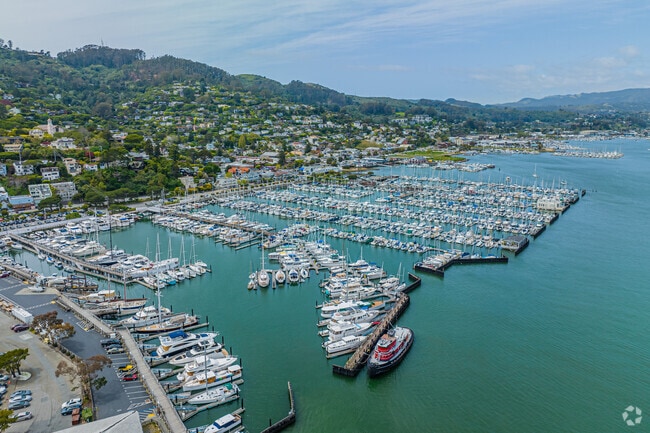 The Pelican Yacht Harbor in Sausalito serves many vessels in the San Francisco Bay.