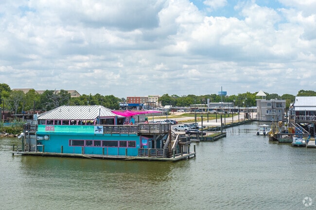 BARge 295 is a floating restaurant and bar near Seabrook, Texas.