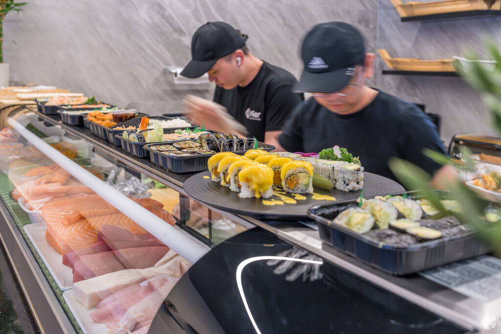 Pier Hibatchi and Sushi is just around the corner from the Mill Creek neighborhood.