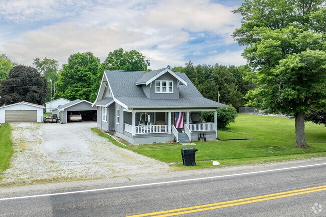 Craftsman style homes are common in the Saint Bernice neighborhood.
