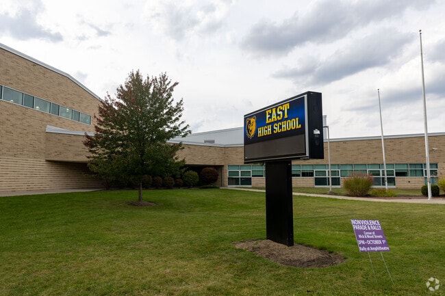 East High School provides education in the neighborhood of  Wick Park