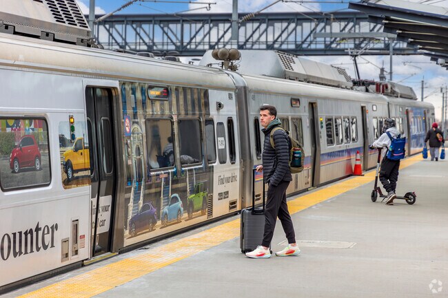 Catch the RTD light rail to Union Station or the Denver International Airport.