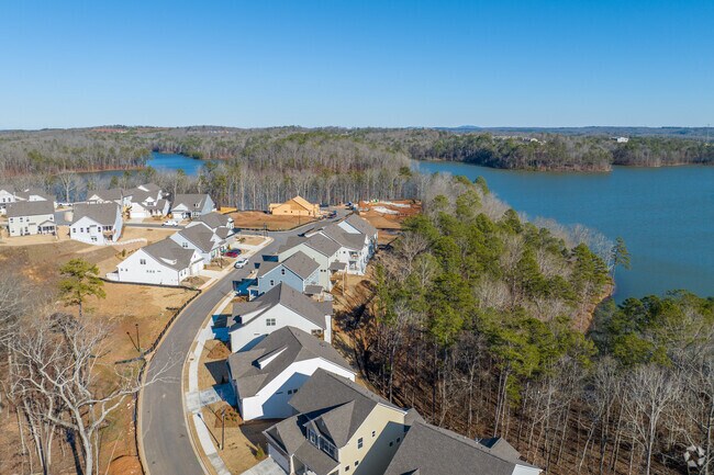 New subdivisions arising in Canton border Lake Canton.