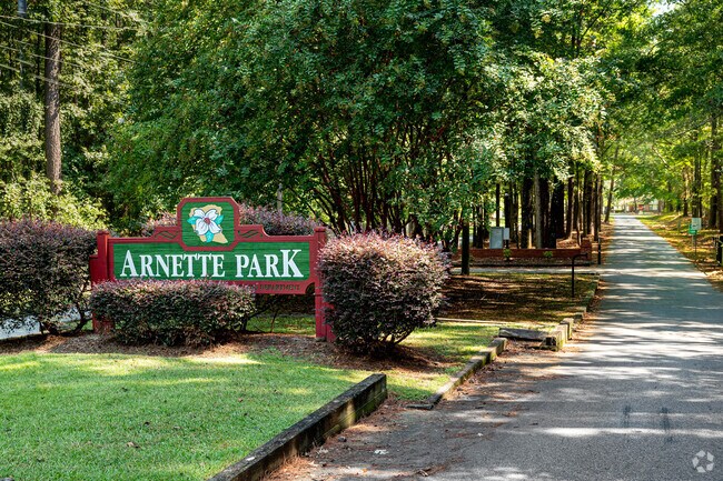 Arnette Park is a quiet space with sports fields, centrally located near Douglas Byrd.