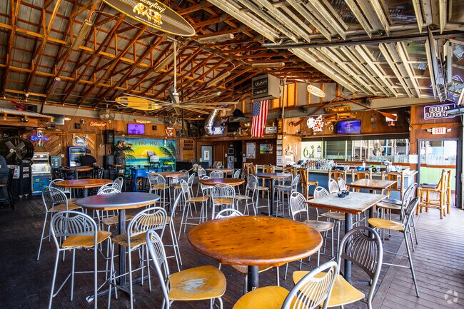 Live music is played inside the spacious room at the Tiki Hut Bar and Grill in Mango/Seffner.